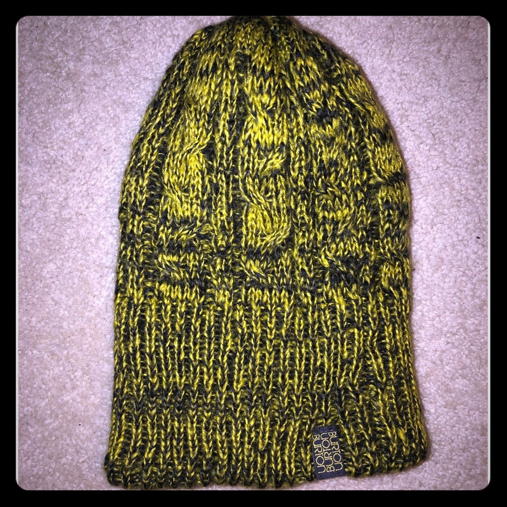 Burton yellow & black beanie